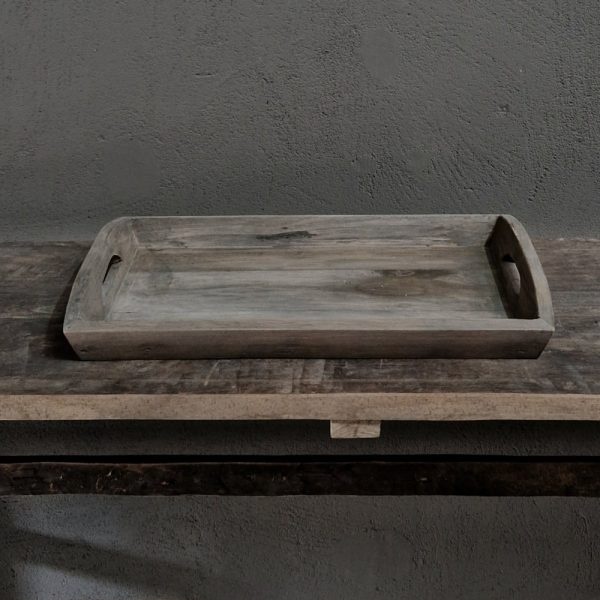 Luksa Home Collection Oud Dienblad | Antique Grey | H6 x B50 x D30 cm