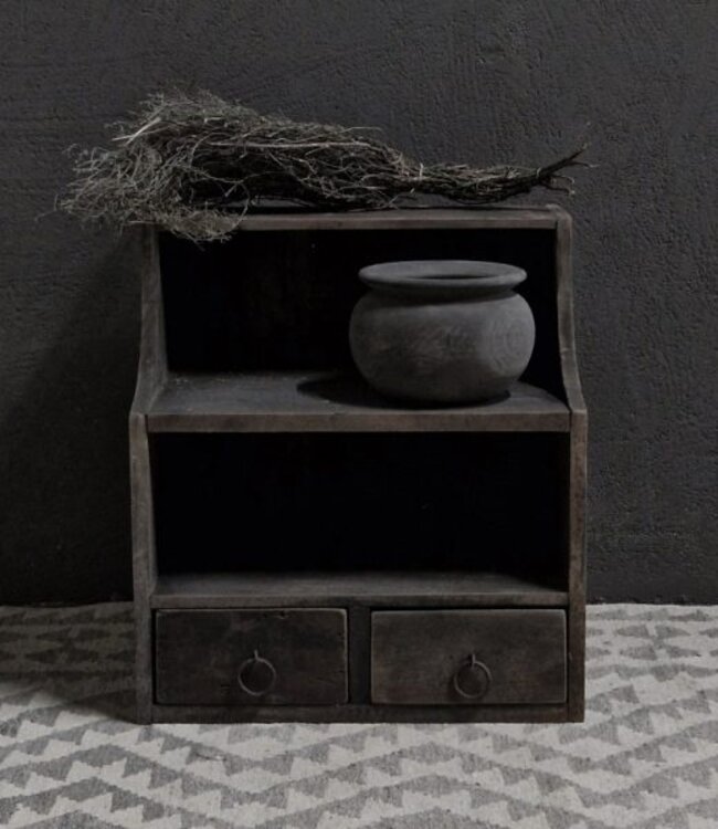 Luksa Home Collection Gruttersbak | Antique Grey | H50xB45xD30 cm