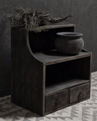 Luksa Home Collection Gruttersbak | Antique Grey | H50xB45xD30 cm