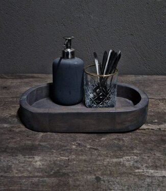 Luksa Home Collection Houten Ovale Bakje | Vintage Grey