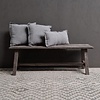 Oud Houten Bankje | Antique Grey | H50xB150xD40 cm