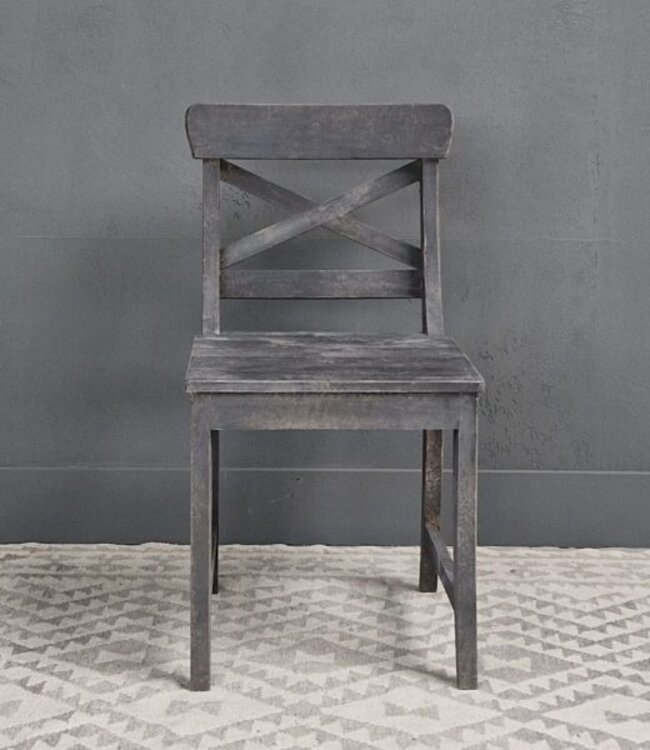 Luksa Home Collection Stoel Allon | Antique Grey | H88xB46xD55 cm