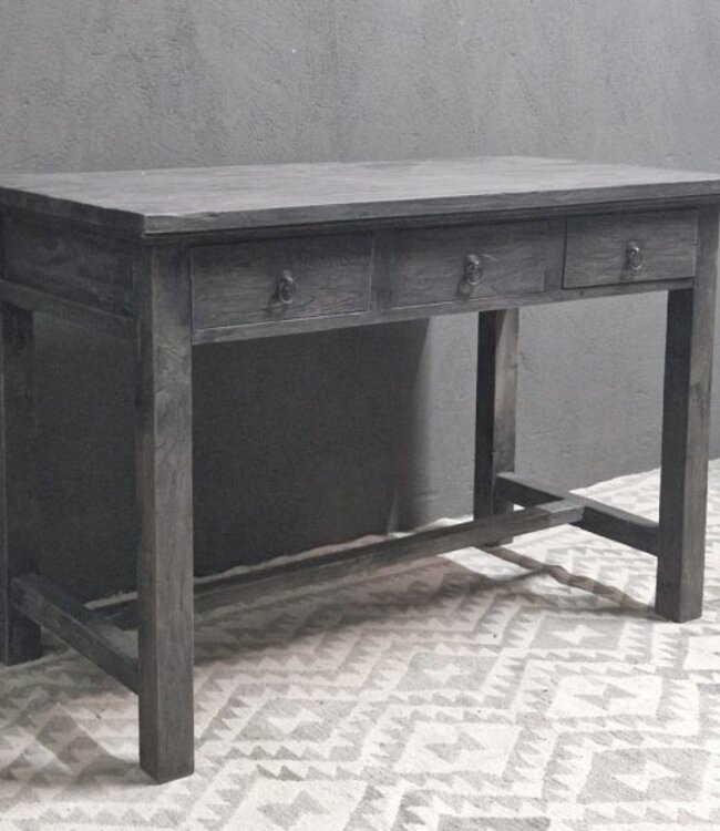 Luksa Home Collection Houten Bureau | Antique Grey | H81xB120xD60 cm