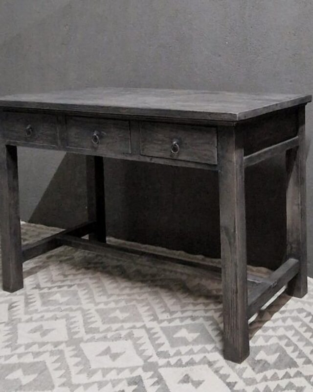 Luksa Home Collection Houten Bureau | Antique Grey | H81xB120xD60 cm