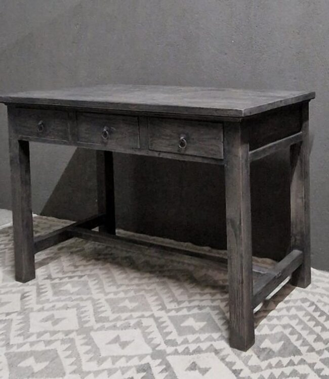 Luksa Home Collection Houten Bureau | Antique Grey | H81xB120xD60 cm