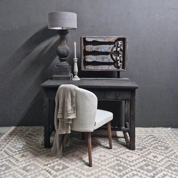 Luksa Home Collection Houten Bureau | Antique Grey | H81xB120xD60 cm