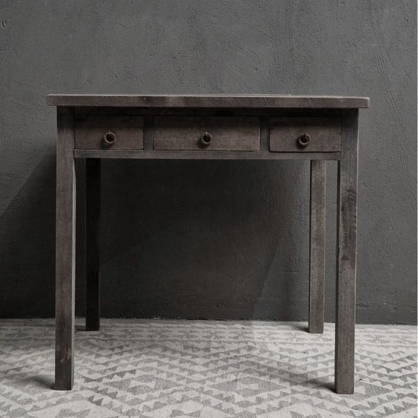 Luksa Home Collection Oud Schrijftafeltje | Antique Grey | H85xB90xD60 cm