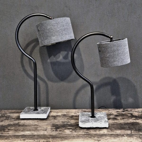 Luksa Home Collection Tafellamp Aaron | Vintage Grey | Stenen Voet