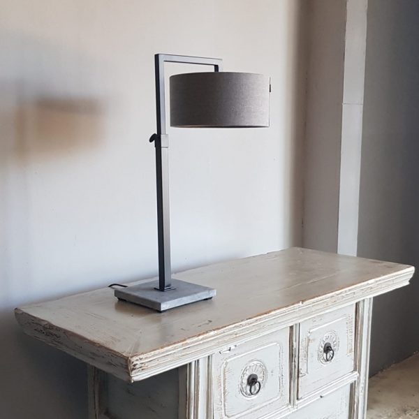 Luksa Home Collection Tafellamp Nienke | Hardstenen Voet | Mat Zwart