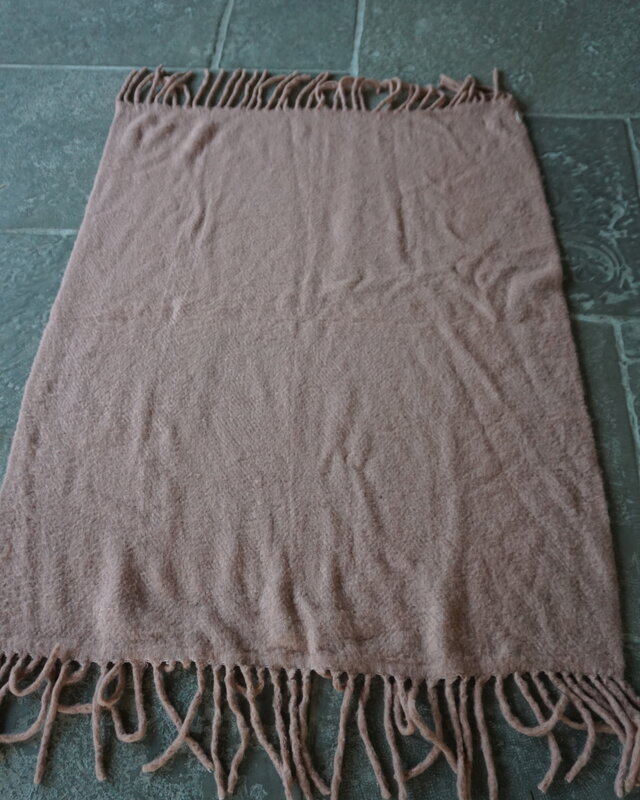 Rene Houtman Wollen Plaid | Rosewood | H170 x B130 cm
