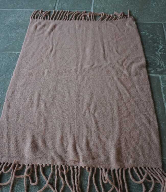 Rene Houtman Wollen Plaid | Rosewood | H170 x B130 cm