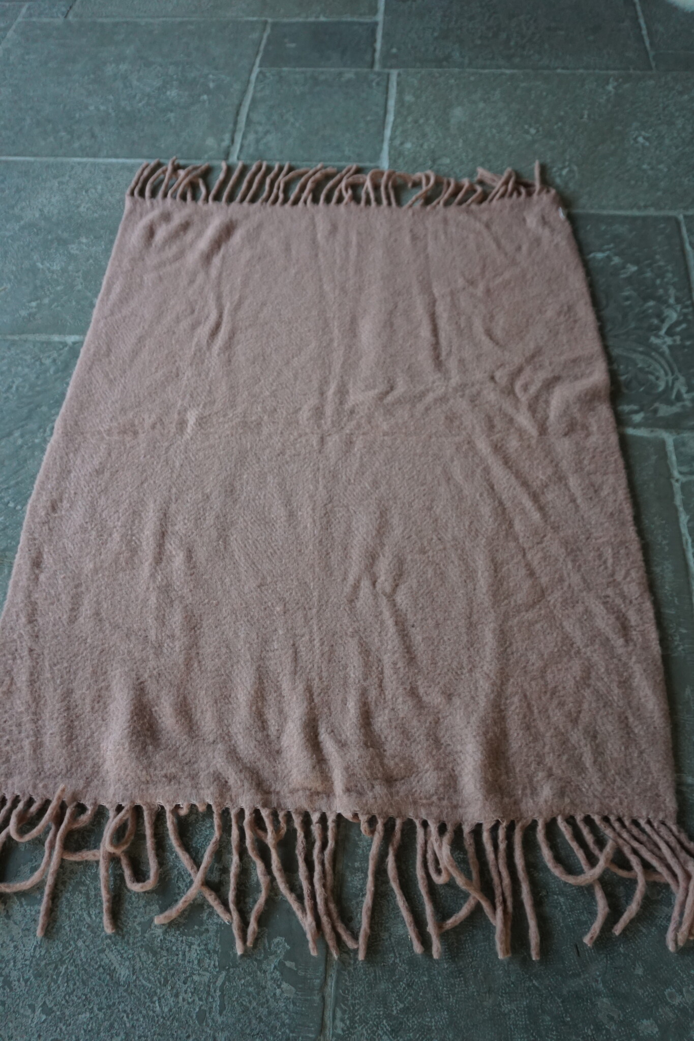 Rene Houtman Wollen Plaid | Rosewood | H170 x B130 cm