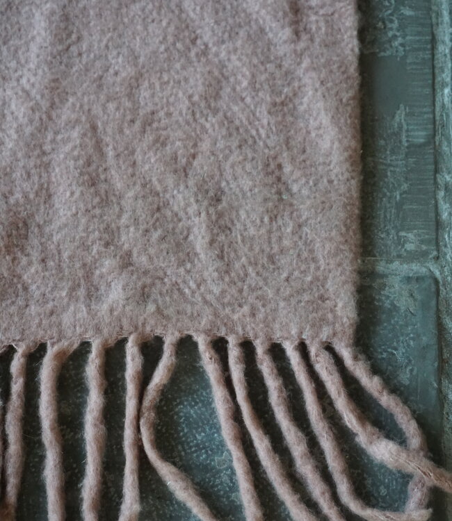 Rene Houtman Wollen Plaid | Rosewood | H170 x B130 cm