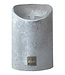 PTMD LED Light Candle metallic silver moveable flame L