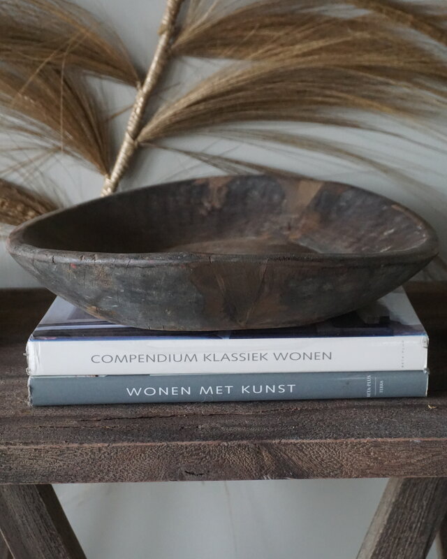 Rene Houtman Chapati Schaal Oud Hout | H8 x Diameter 36 Cm