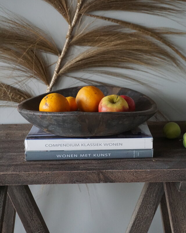 Rene Houtman Chapati Schaal Oud Hout | H8 x Diameter 36 Cm