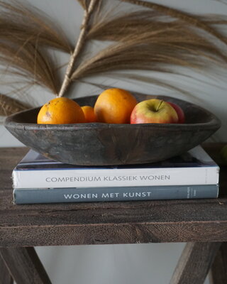 Rene Houtman Chapati Schaal Oud Hout | H8 x Diameter 36 Cm