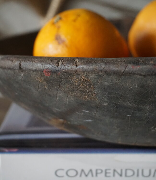 Rene Houtman Chapati Schaal Oud Hout | H8 x Diameter  36 Cm