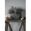 Bloempot Ovaal Medium Bruin | H17 x B34 x  D17 Cm
