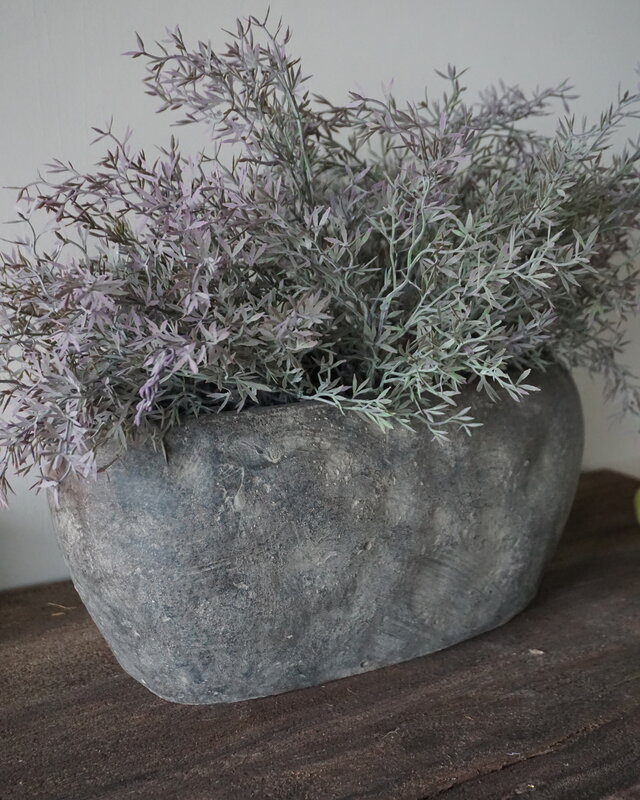 Rene Houtman Bloempot Ovaal Medium Bruin | H17 x B34 x  D17 Cm