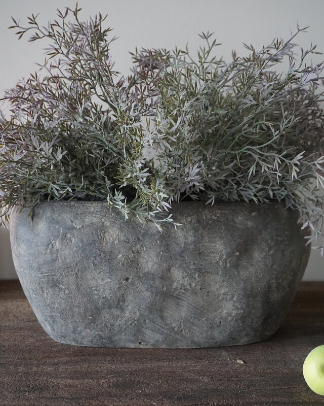 Rene Houtman Bloempot Ovaal Medium Bruin | H17 x B34 x  D17 Cm