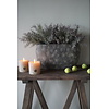 Bloempot Ovaal Large Bruin | H25 x B44 x  D18 Cm