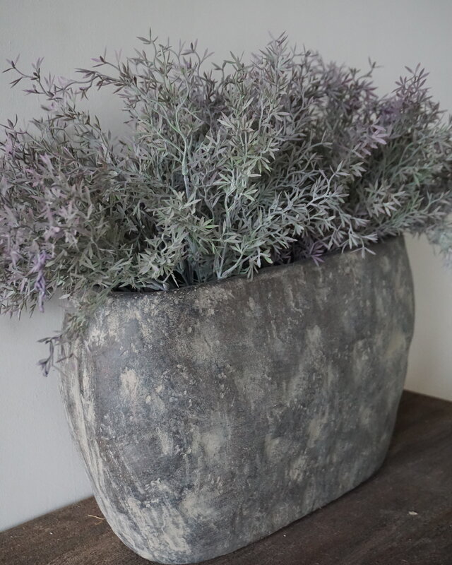 Rene Houtman Bloempot Ovaal Large Bruin | H25 x B44 x D18 Cm