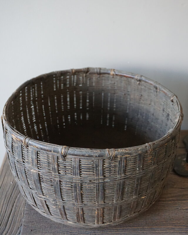Aura Peeperkorn Gewoven Bamboo Mand | D40,5 x H24 cm