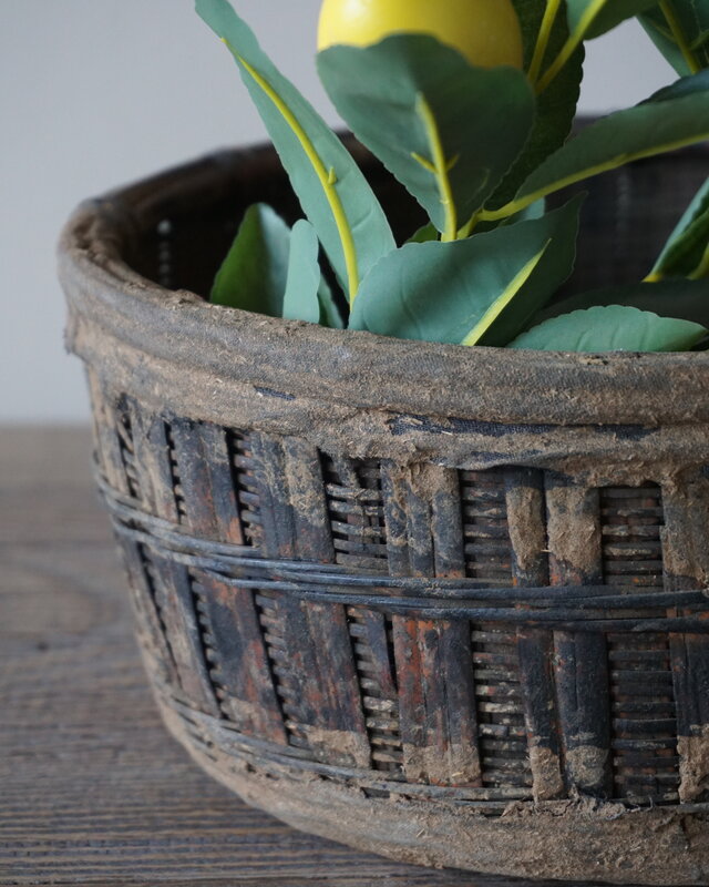 Aura Peeperkorn Gewoven Bamboo Mand | D27,5 x H13 cm