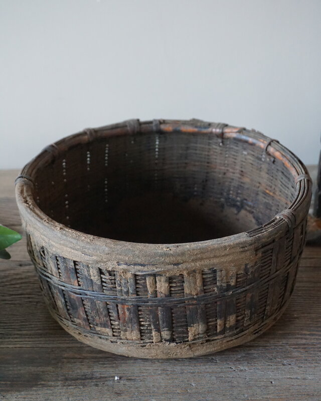 Aura Peeperkorn Gewoven Bamboo Mand | D27,5 x H13 cm