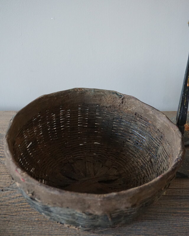 Aura Peeperkorn Gewoven Bamboo Mand | D30 x H13 cm