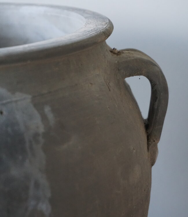 Aura Peeperkorn Rustieke Terracotta Pot Grijs | D32 x H30 cm