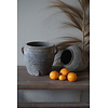Rustieke Terracotta Pot Grijs| D26,5 x H27 cm