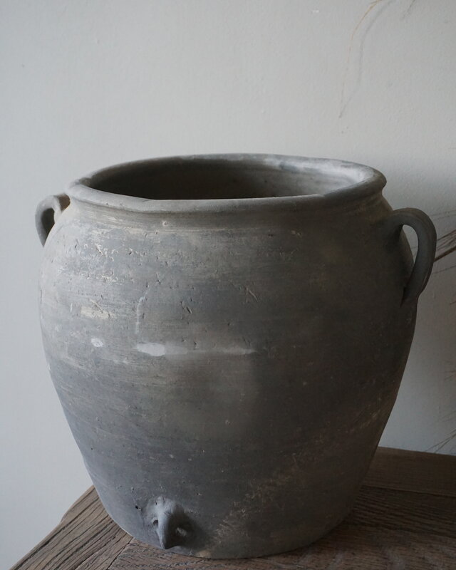 Aura Peeperkorn Rustieke Terracotta Pot Grijs | D30 x H32 cm