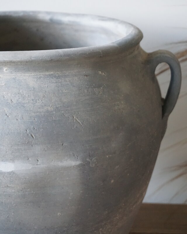 Aura Peeperkorn Rustieke Terracotta Pot Grijs | D30 x H32 cm
