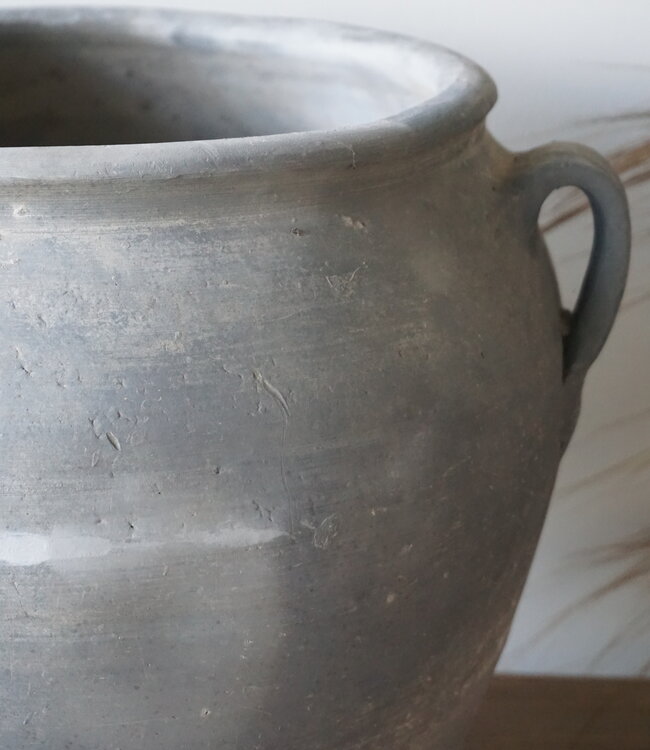 Aura Peeperkorn Rustieke Terracotta Pot Grijs | D30 x H32 cm