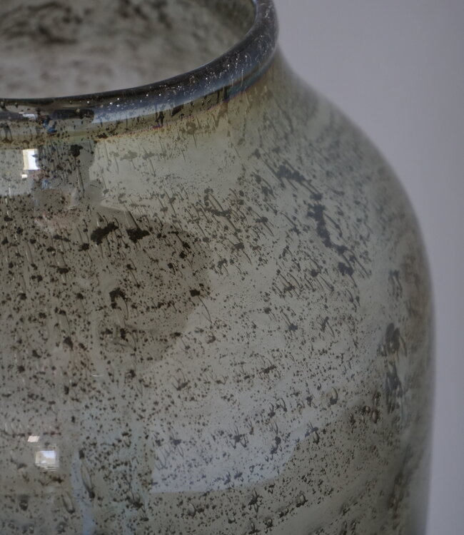 Light&Living Vaas Noami | Olijfgroen Glas | Ø21 x H40 cm