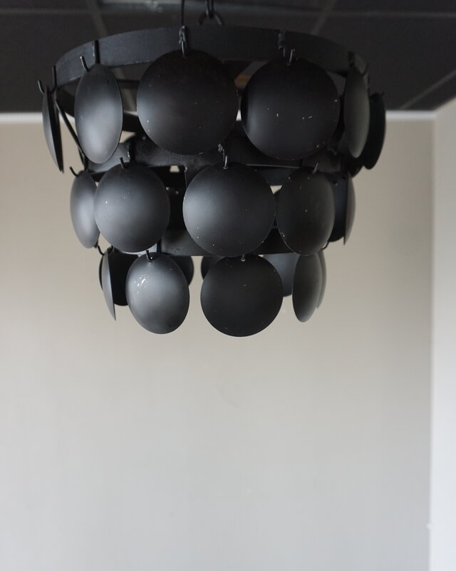Rene Houtman Hanglamp Zwart | Schijfjes | Tweede kansje!