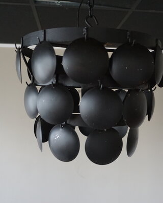 Rene Houtman Hanglamp Zwart | Schijfjes | Tweede kansje!