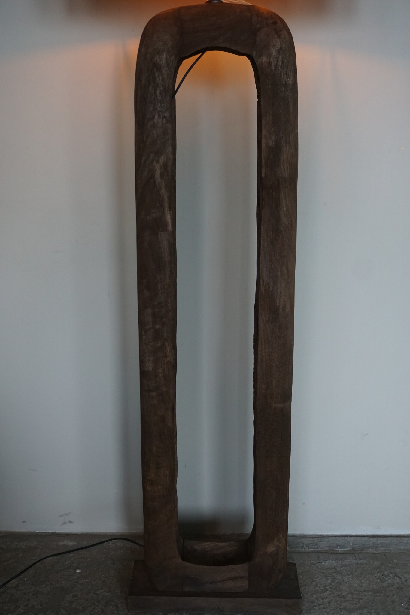 Light&Living Vloerlamp Kelafo Hout Bruin | H125 x B38 x D12