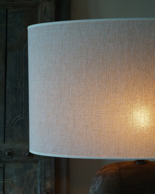 Light&Living Lampenkap Ovaal Recht Smal Parel Wit Breska| Verschillende Maten