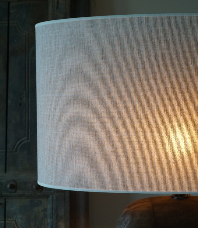 Light&Living Lampenkap Ovaal Recht Smal Parel Wit Breska| Verschillende Maten