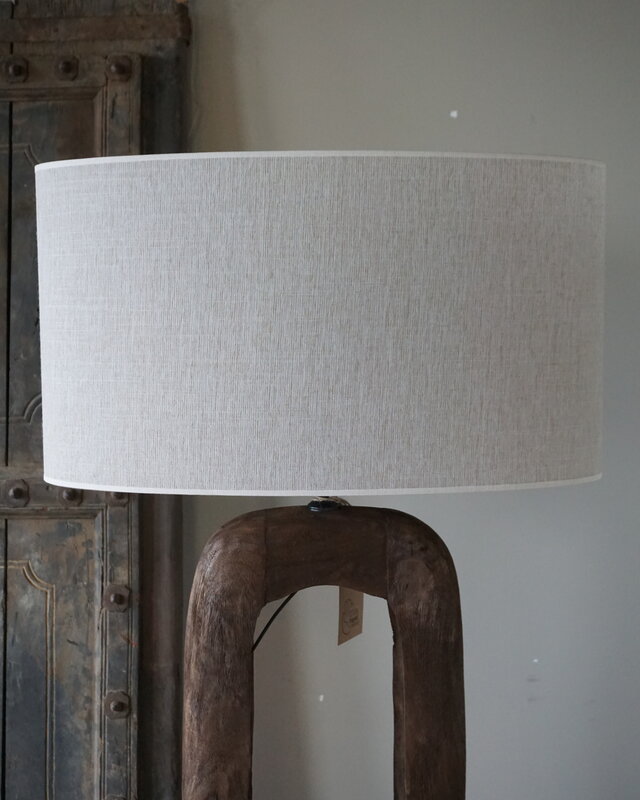 Light&Living Lampenkap Ovaal Recht Smal Parel Wit Breska| Verschillende Maten