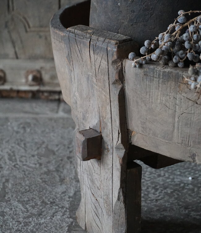 Rene Houtman Chakki Tafeltje Oud Hout Bruin | D65 x H26 cm