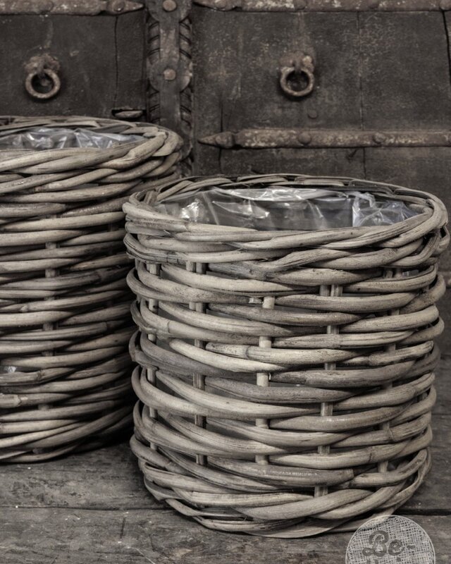 Be-Uniq Set Van 3 manden Sera H40, H35, H30 | Rattan Grey
