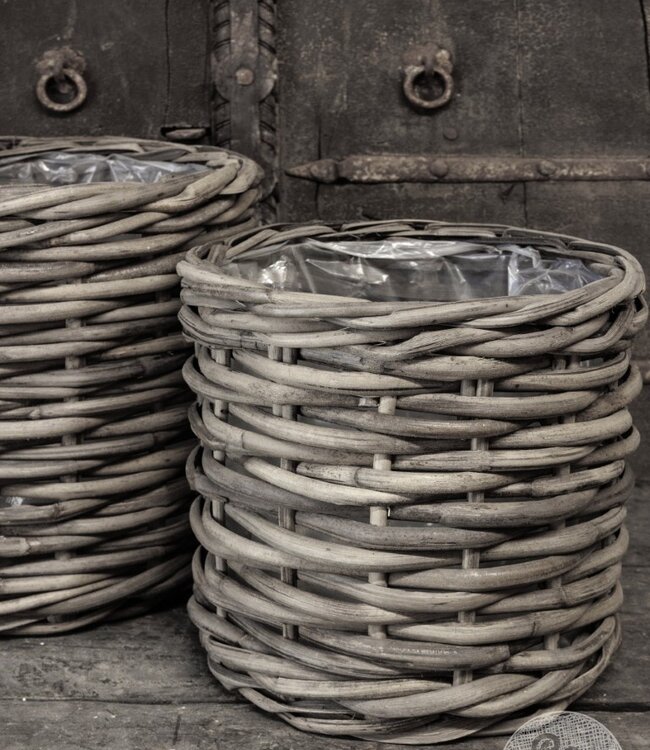 Be-Uniq Set Van 3 manden Sera H40, H35, H30 | Rattan Grey