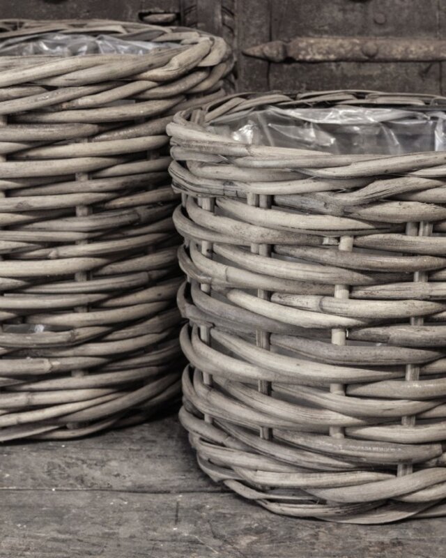 Be-Uniq Set Van 3 manden Sera H40, H35, H30 | Rattan Grey