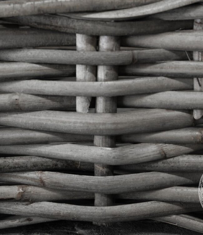 Be-Uniq Kastmand Nola H18xB32xD45 Cm | Rattan Grey