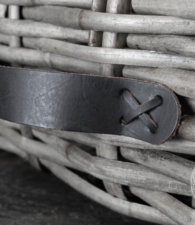 Be-Uniq Kastmand Nola H18xB32xD45 Cm | Rattan Grey