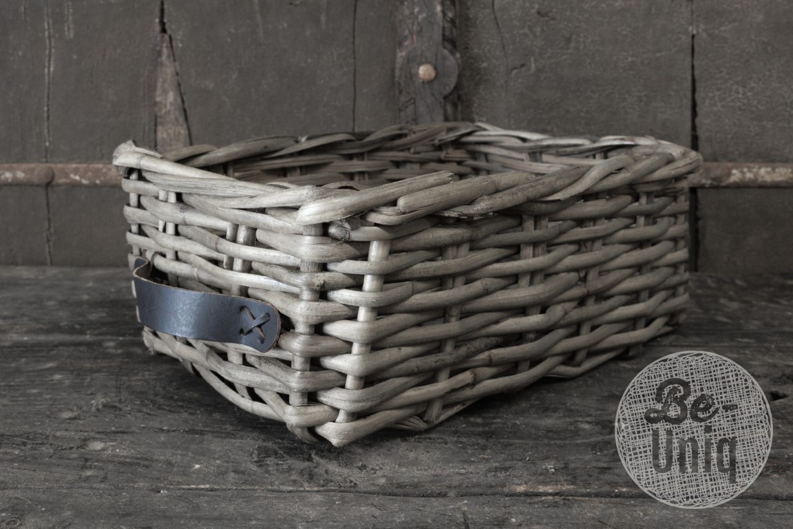 Be-Uniq Kastmand Nola H18xB32xD45 Cm | Rattan Grey